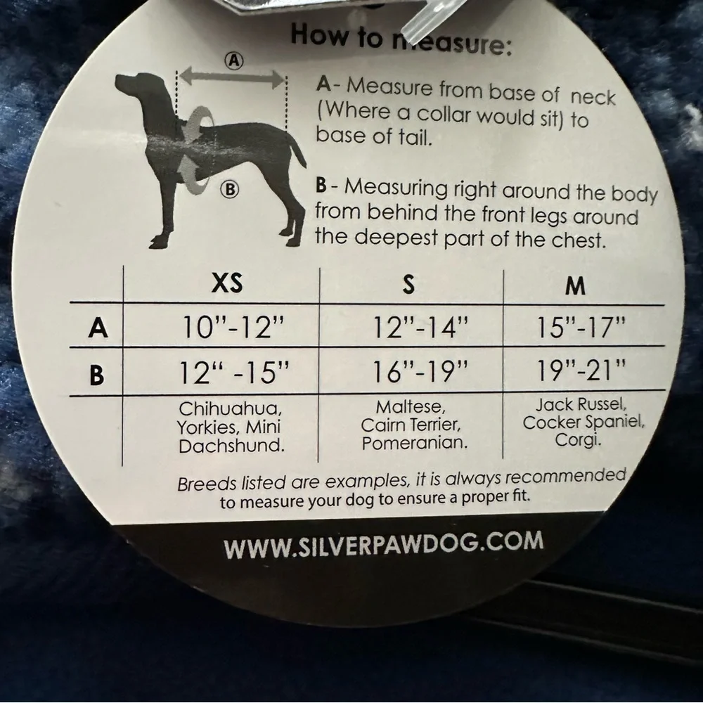 Silverpooch Dog Coat Size S